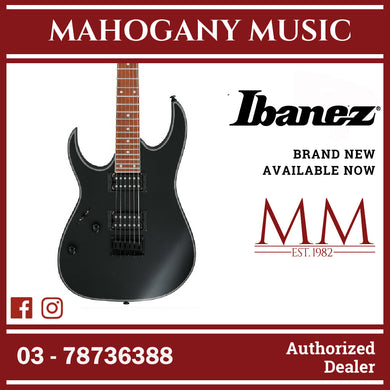 Ibanez RG421EXL-BKF RG Standard Series Left-Handed Electric Guitar, Black Flat