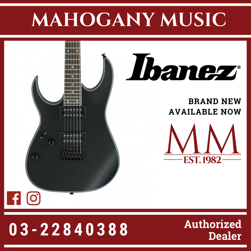 Ibanez RG421EXL Left-Handed Electric Guitar - Black Flat