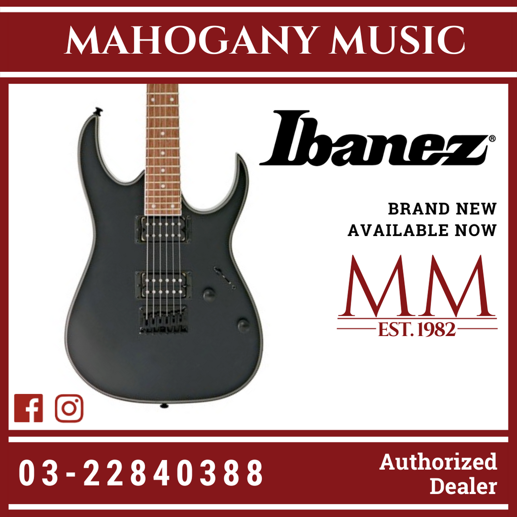 Ibanez RG421EX Black Flat Electric Guitar Mahogany Music