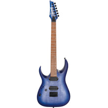 Ibanez RGA42FML-BLF RGA Standard Series Left-Handed Electric Guitar, Blue Lagoon Burst Flat