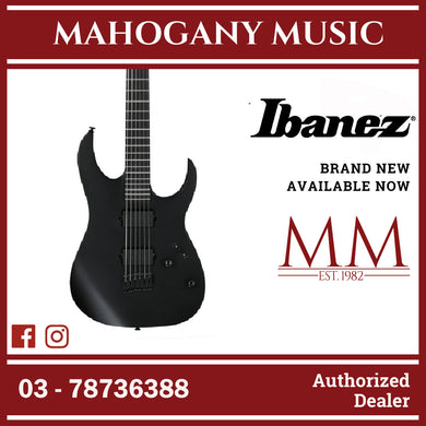 Ibanez RGRTBB21-BKF Baritone Electric Guitar, Black Flat