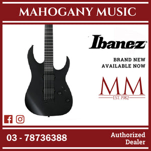 Ibanez RGRTBB21-BKF Baritone Electric Guitar, Black Flat