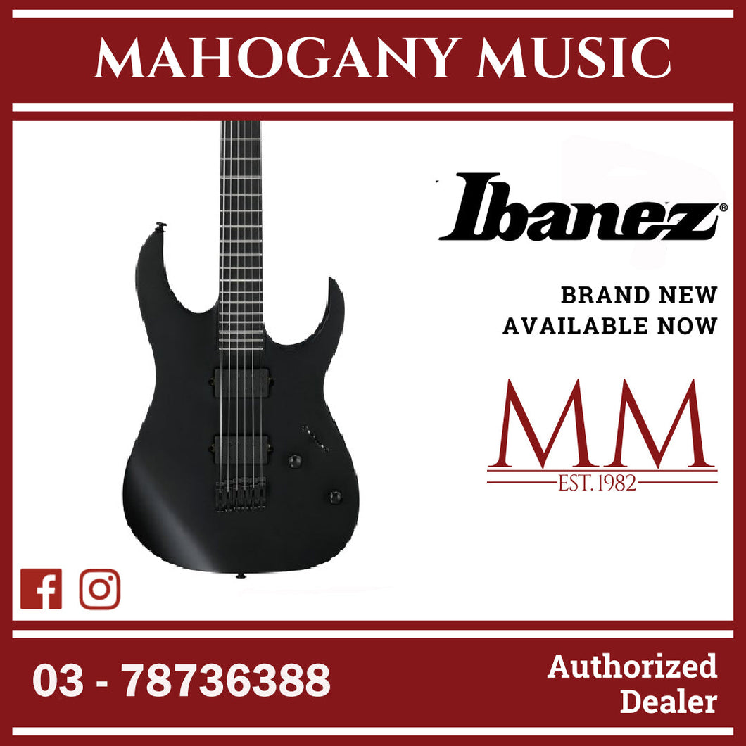 Ibanez RGRTBB21-BKF Baritone Electric Guitar, Black Flat