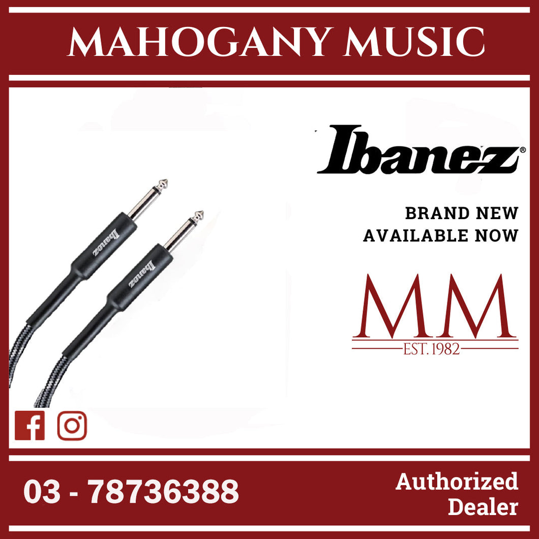 Ibanez SI10-CCT Woven Guitar Cable, 2 Straight Plugs, Camouflage City