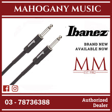 Ibanez SI10 Guitar Instrument Cable, 2 Straight Plugs, Black