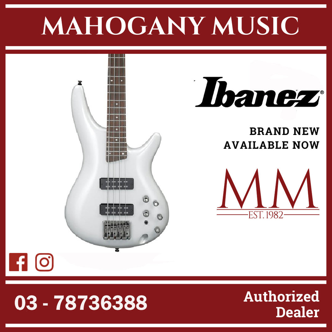 Ibanez SR300E-PW SR Series Electric Bass, Pearl White