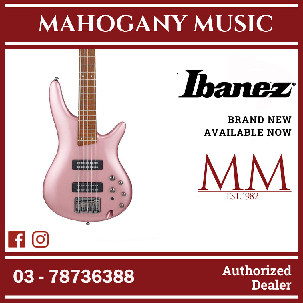 Ibanez SR305E-PGM SR Series 5-String Electric Bass, Pink Gold Metallic