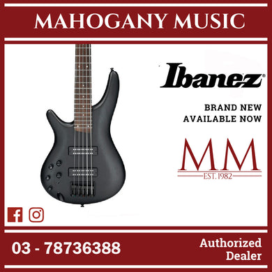Ibanez SR305EBL-WK SR Series 5-String Electric Bass, Weathered Black, Left Handed