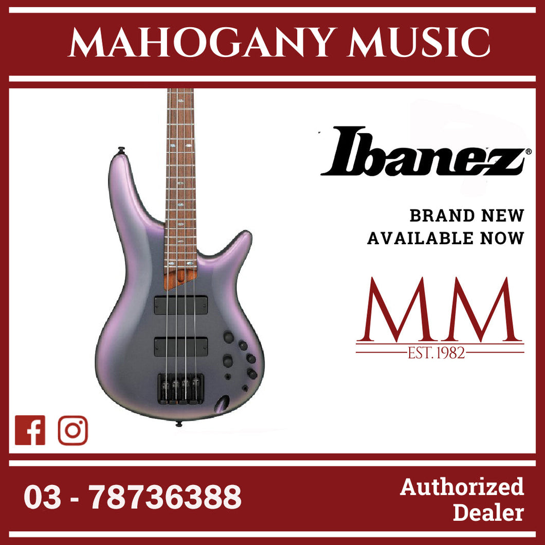 Ibanez SR500E-BAB SR Series Electric Bass, Black Aurora Burst Gloss