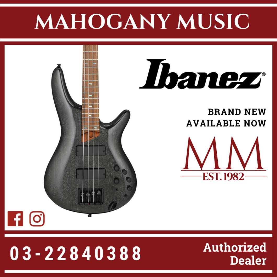 Ibanez SR500E Bass Guitar - TV Fuzz Black Bass Guitar