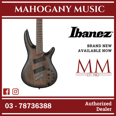 Ibanez SRC6MS-BLL SR Series 6-String Electric Bass, Black Stained Burst Low Gloss