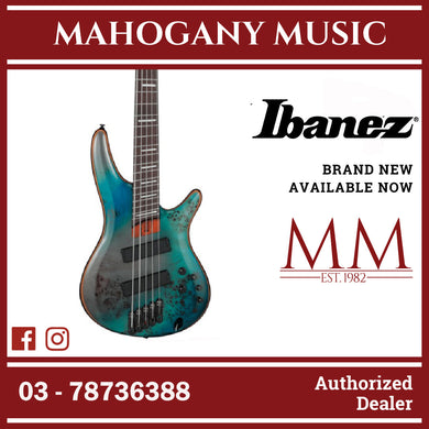 Ibanez SRMS805-TSR SR Series Multi-Scale 5-String Electric Bass, Tropical Seafloor