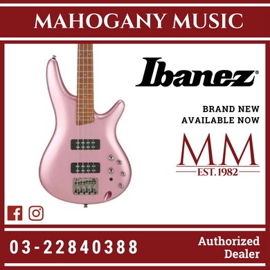 Ibanez Standard SR300E Bass Guitar - Pink Gold Metallic