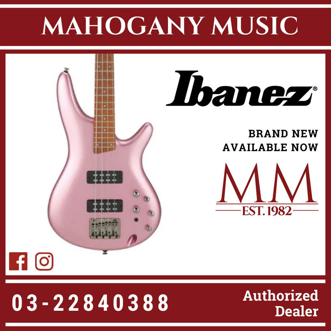 Ibanez Standard SR300E Bass Guitar - Pink Gold Metallic