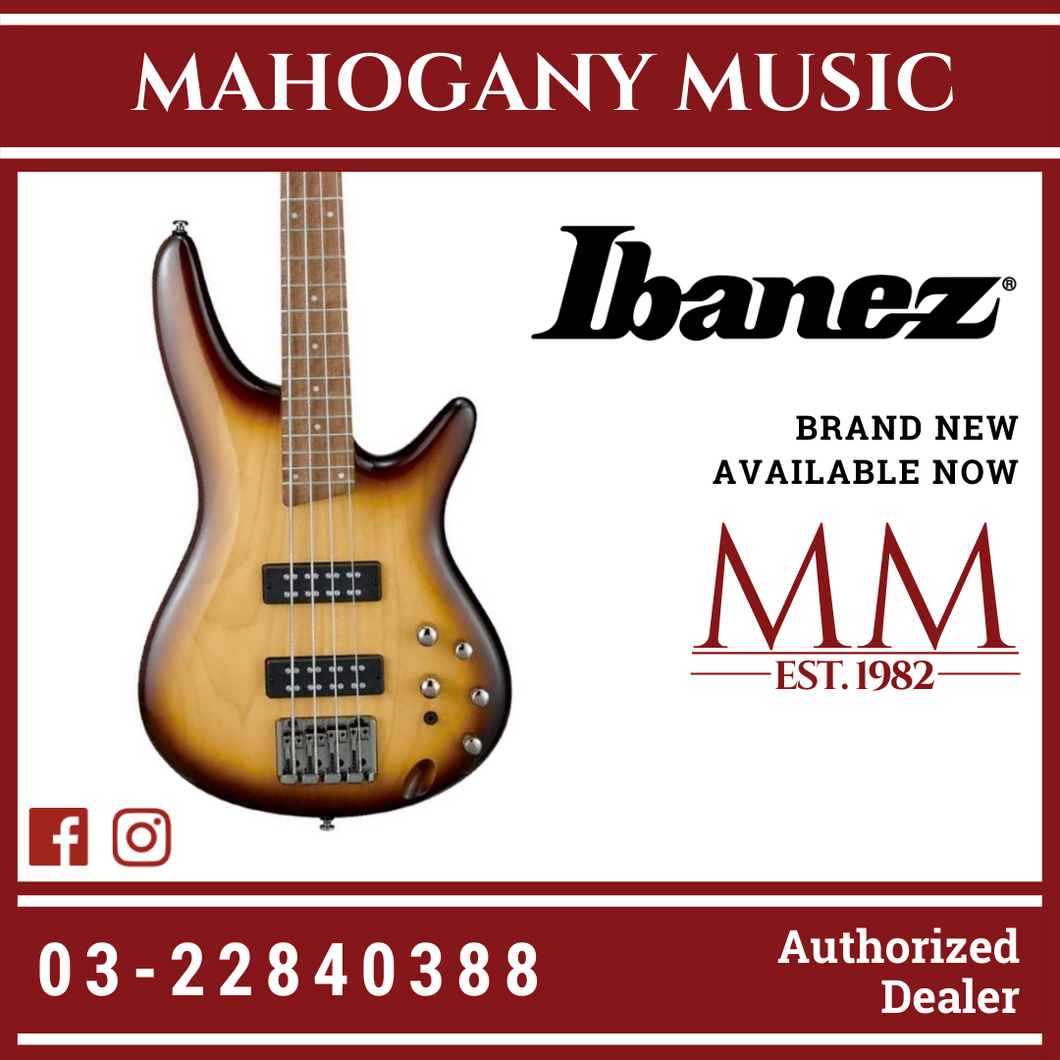 Ibanez Standard SR370E - Natural Browned Burst Bass Guitar