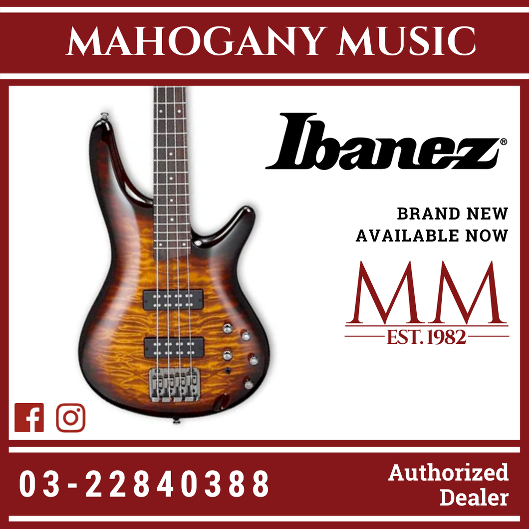 Ibanez Standard SR400EQM - Dragon Eye Burst Bass Guitar