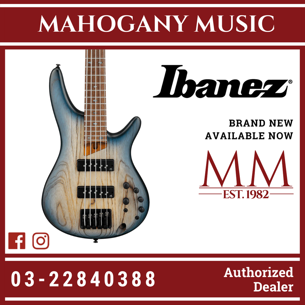 Ibanez Standard SR605E Bass Guitar - Cosmic Blue Starburst Flat