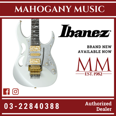 Ibanez Steve Vai Signature PIA3761 Electric Guitar w/Case - Stallion White MADE IN JAPAN