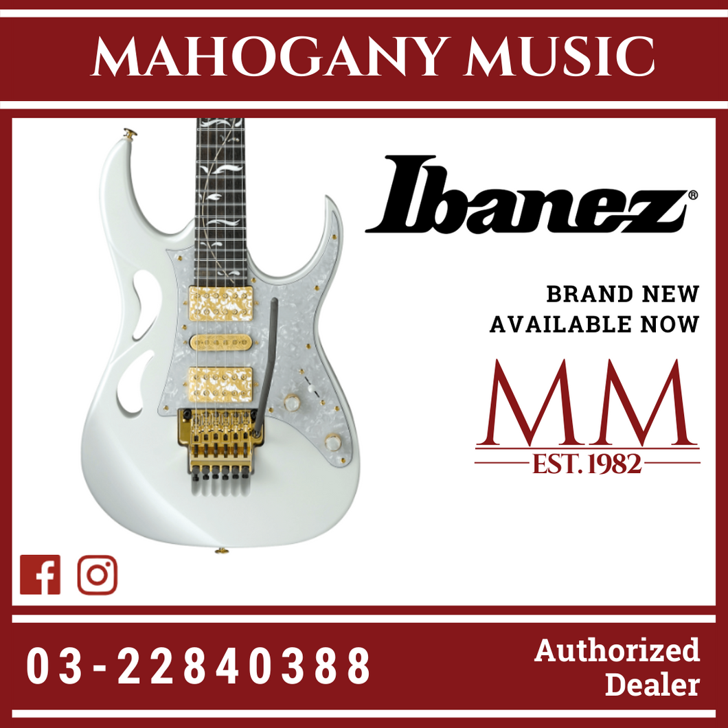 Ibanez Steve Vai Signature PIA3761 Electric Guitar w/Case - Stallion White MADE IN JAPAN