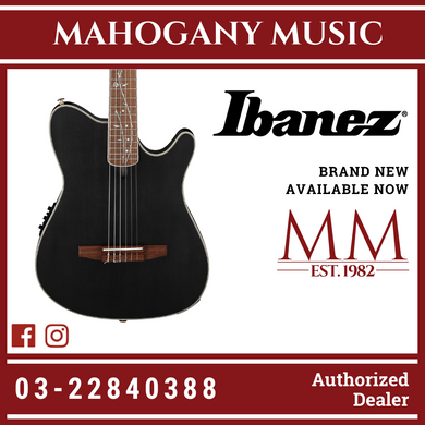 Ibanez TOD10N Tim Henson Signature Nylon Acoustic-electric Guitar - Transparent Black Flat