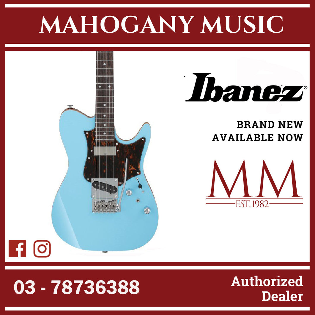 Ibanez TQMS1-CTB Tom Quayle Signature TQM Series Electric Guitar, Celeste Blue