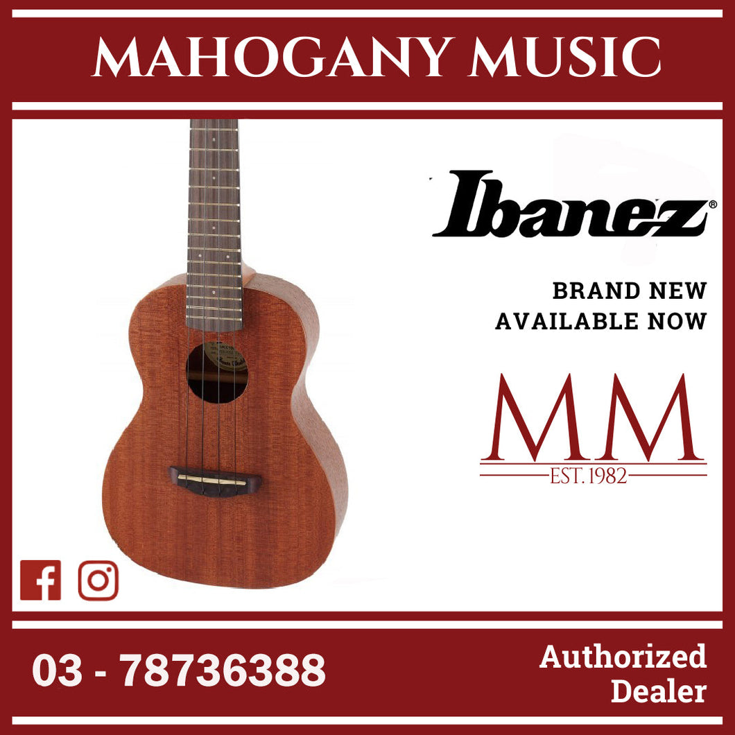 Ibanez UKC100-OPN UK Series Acoustic Ukulele, Open Pore Natural