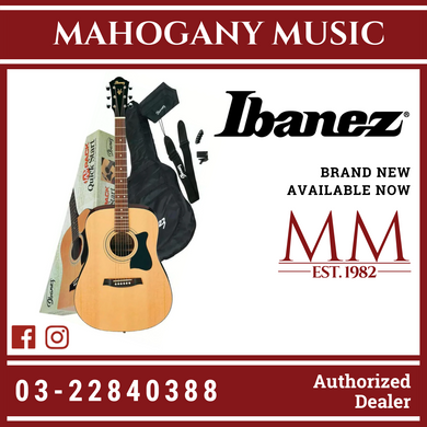 Ibanez V50NJP Acoustic Guitar Jampack - Natural High Gloss