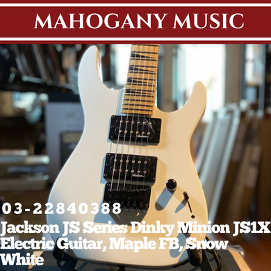 Jackson JS Series Dinky Minion JS1X Electric Guitar, Maple FB, Snow White
