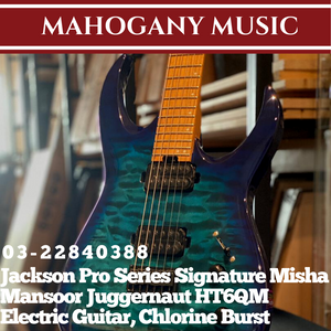 Jackson Pro Series Signature Misha Mansoor Juggernaut HT6QM Electric Guitar, Chlorine Burst