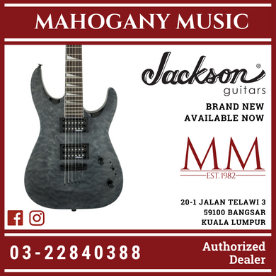 Jackson JS Series Dinky Arch Top JS32TQ DKA Electric Guitar, Amaranth FB, Transparent Black