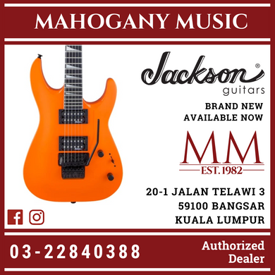 Jackson JS Series Dinky Arch Top JS32 DKA Electric Guitar, Amaranth FB, Neon Orange