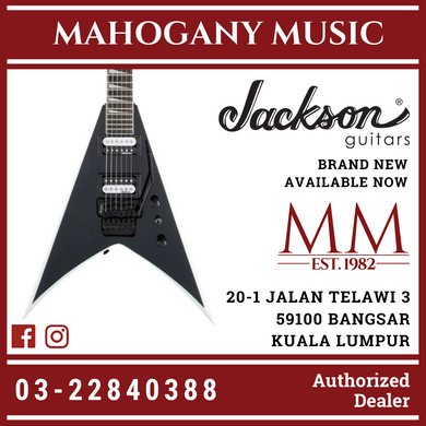 Jackson JS Series King V JS32 Electric Guitar, Amaranth FB, Black with White Bevels