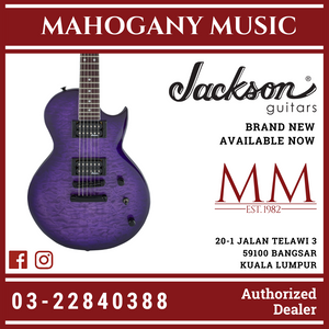 Jackson JS Series Monarkh SC JS22Q Electric Guitar, Amaranth FB, Transparent Purple Burst