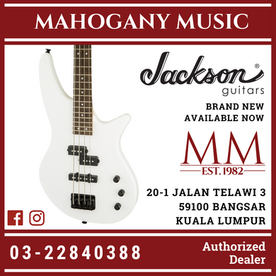 Jackson JS Series Spectra JS2 Bass Guitar, Laurel FB, Snow White