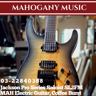 Jackson Pro Series Soloist SL2FM MAH Electric Guitar, Coffee Burst