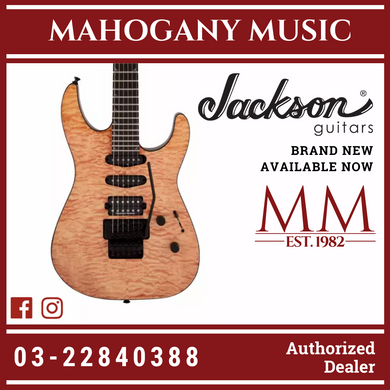 Jackson Pro Series Soloist SL3Q MAH Electric Guitar, Ebony FB, Blonde