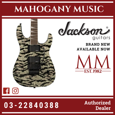 Jackson X Series Soloist SLX DX Camo Electric Guitar, Laurel FB, Tiger Jungle Camo