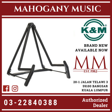 K&M 17580-014-55 17580 Heli 2 Acoustic Guitar Stand, Black