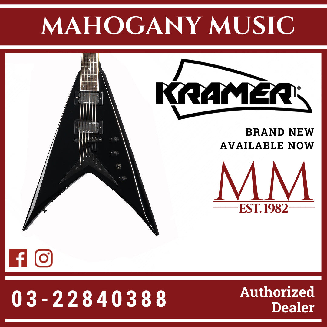 Kramer Dave Mustaine Vanguard Electric Guitar - Ebony – Mahogany Music