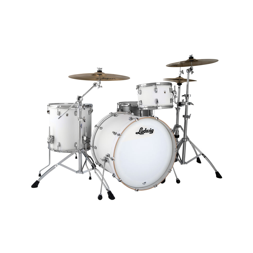 [PREORDER] Ludwig L26223TX3T Neusonic 3-Piece Shell Pack (22BD+16x16FT+12x8TT), Aspen White