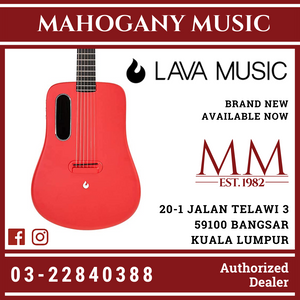 Lava Me 2 Free Boost Red Acoustic Guitar With Bag