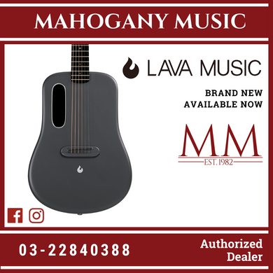 Lava Me 3 36″ Carbon Fiber Grey Smart Guitar (with Ideal Bag)