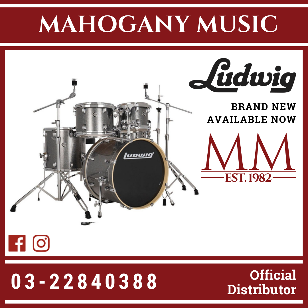 Ludwig 5 shop piece drum set