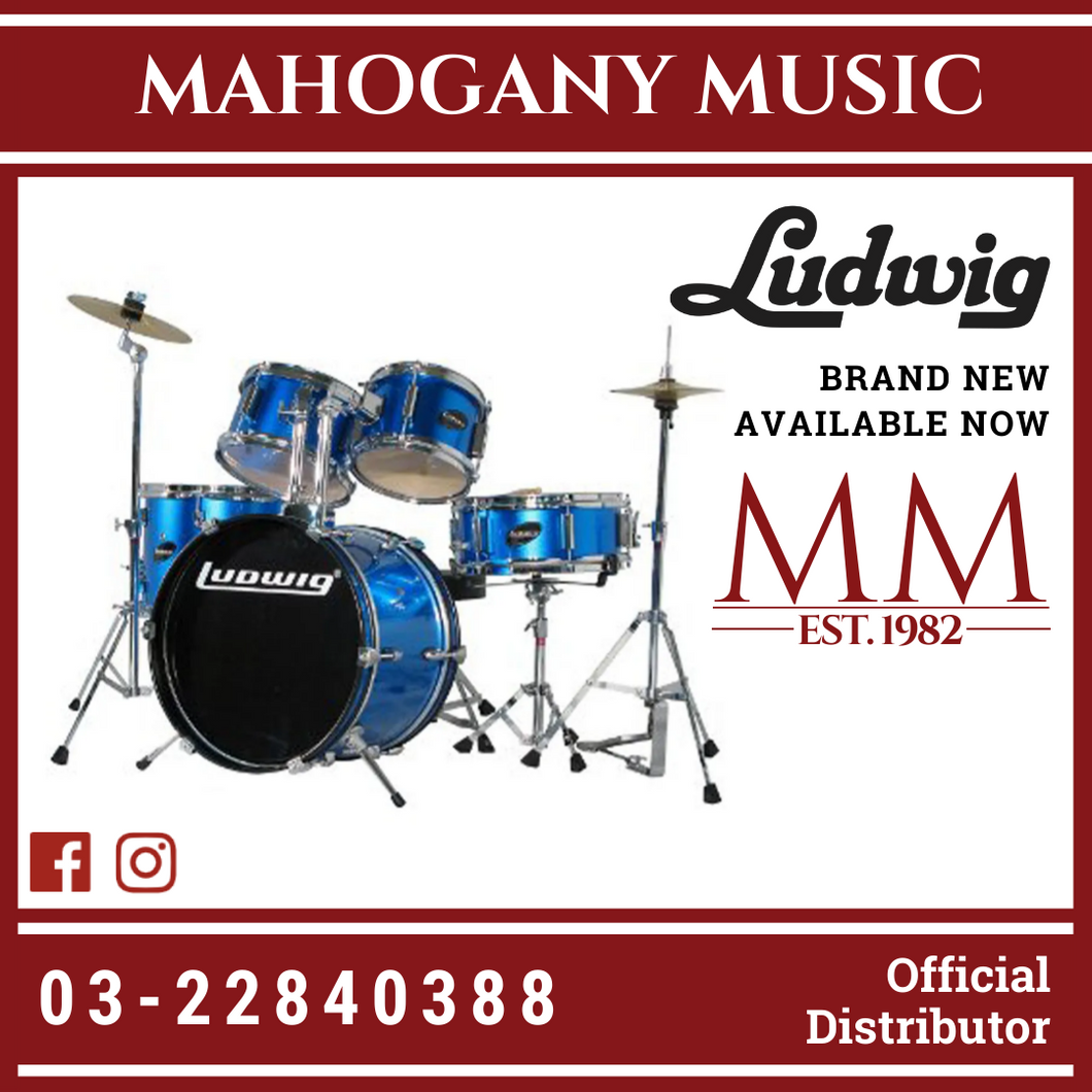 Ludwig 5 piece online junior drum set