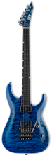 ESP LTD MH-1000 QM Electric Guitar - Black Ocean