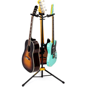 Hercules GS432B PLUS Tri Guitar Stand with Auto Grip System and Foldable Yoke