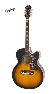 Epiphone J-200 EC Studio Acoustic-Electric Guitar - Vintage Sunburst (J200)