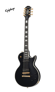 Epiphone Matt Heafy Les Paul Custom Origins 7-String Electric Guitar, Case Included - Ebony