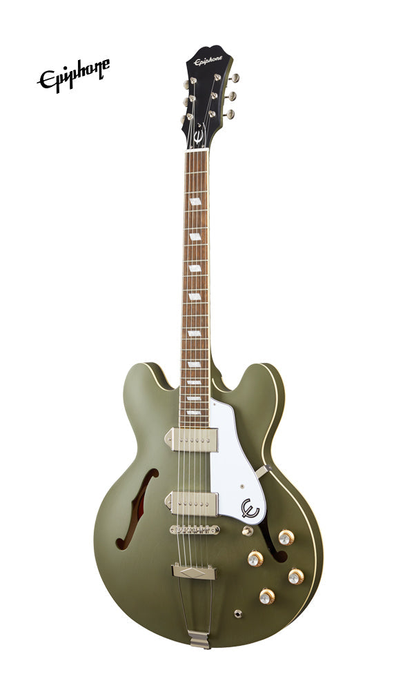 Epiphone Casino Worn Hollowbody Electric Guitar - Worn Olive Drab