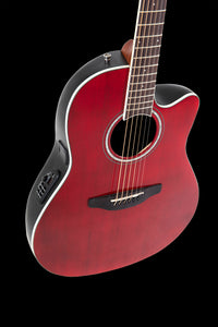 Ovation CS24-RR-G E-Acoustic Guitar Celebrity CS Standard Mid Cutaway Ruby Red